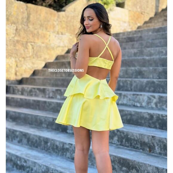 ZARA BLOGGER FAVE!!! Ruffled Short Dress NWT - Picture 9 of 16